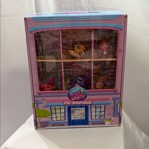 Littlest Pet Shop Pet Boutique Set - Pink and Blue